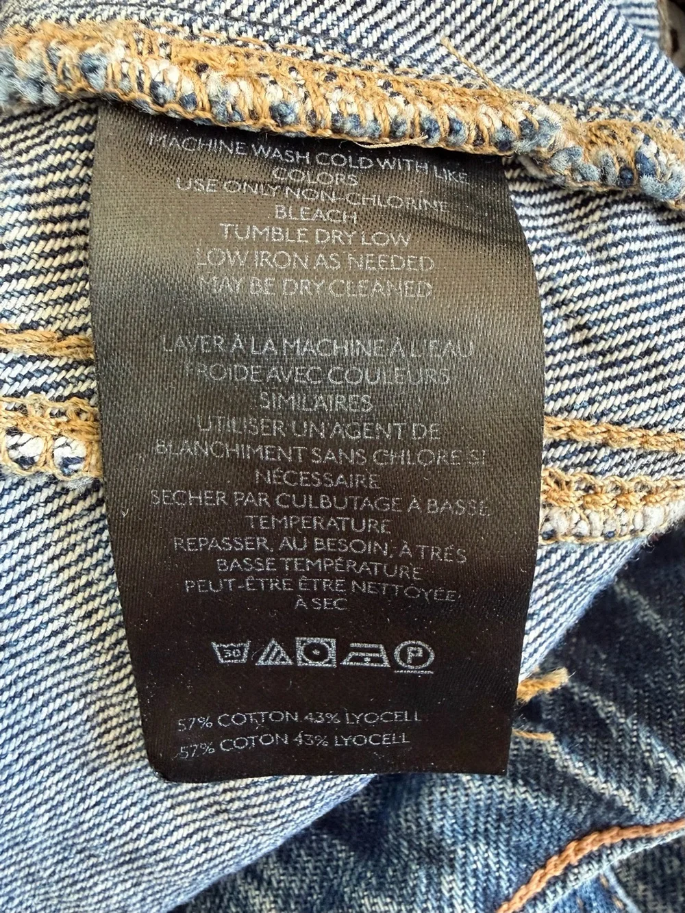 We The Free Good Luck Mid Rise Barrel Jeans in Deep End size 31 - Picture 10 of 11